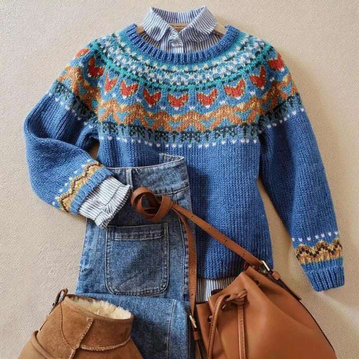 Orlanda™ | Classic Vintage Knit Sweater