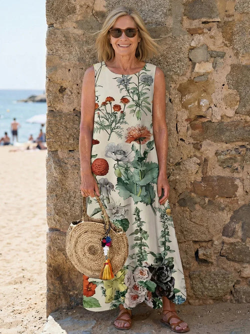 Thea™ | Sleeveless Midi Dress