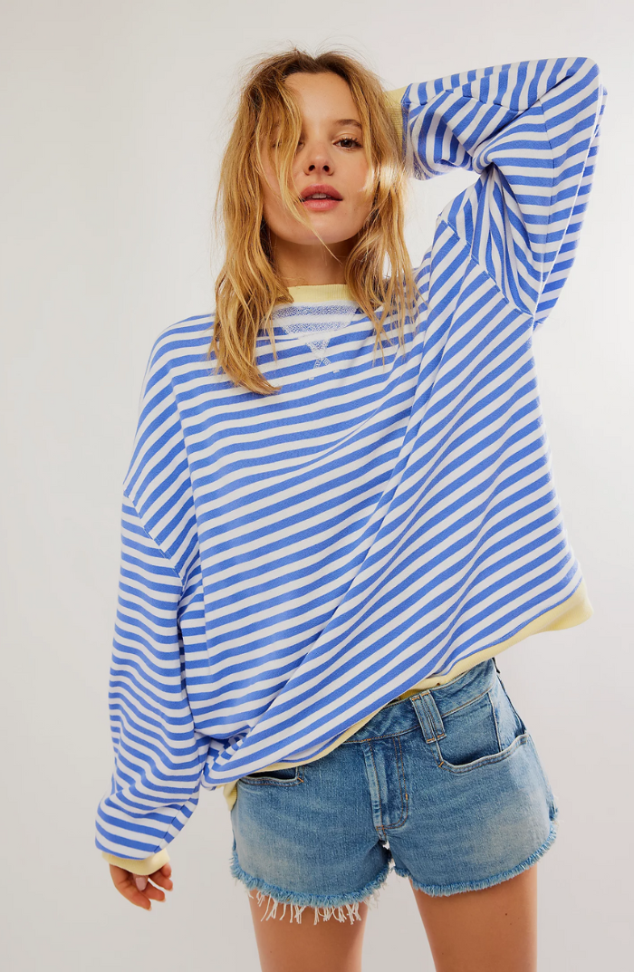 Frandelle™ | Striped Oversized Pullover