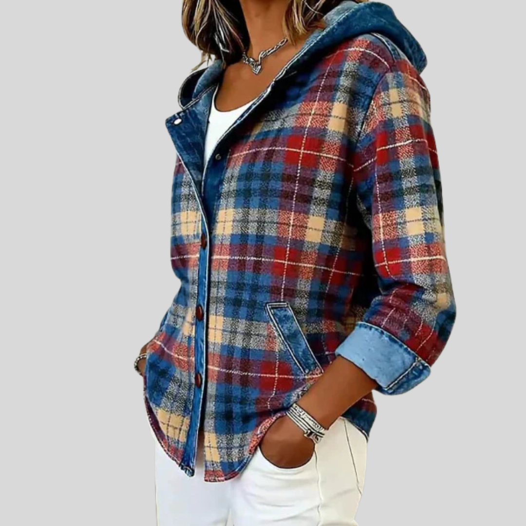 Hildred™ | Hooded Plaid Shacket