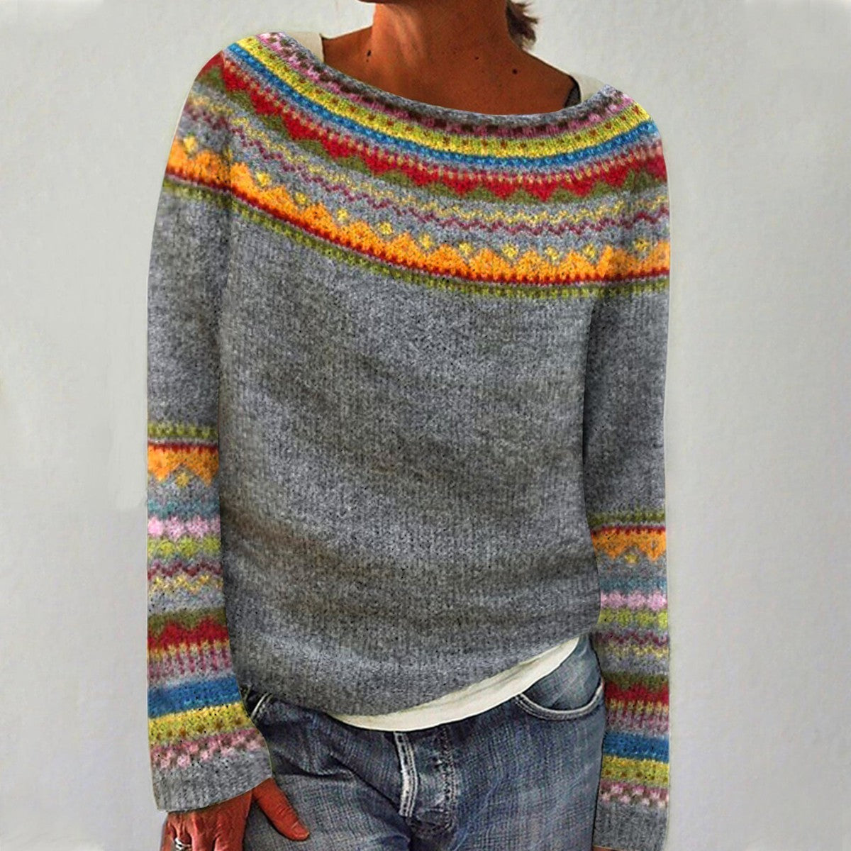 Tatiana™ | Retro Knitted Sweater