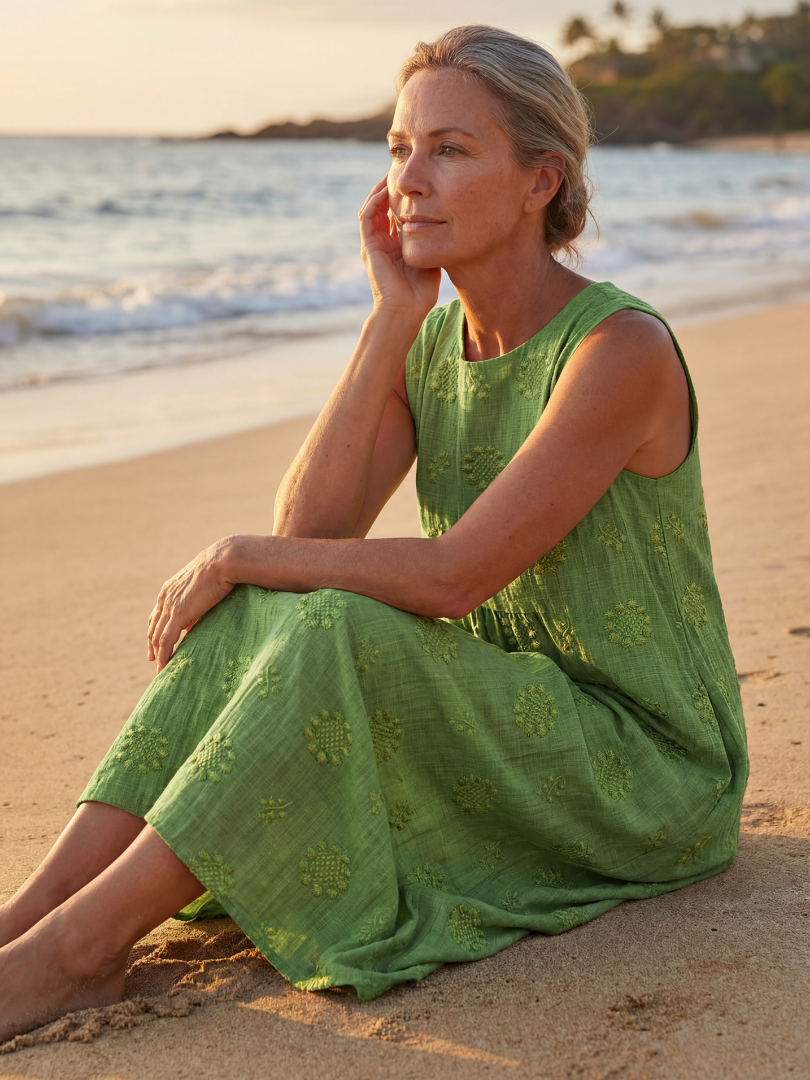 Nalani™ | Garden Texture Midi Dress