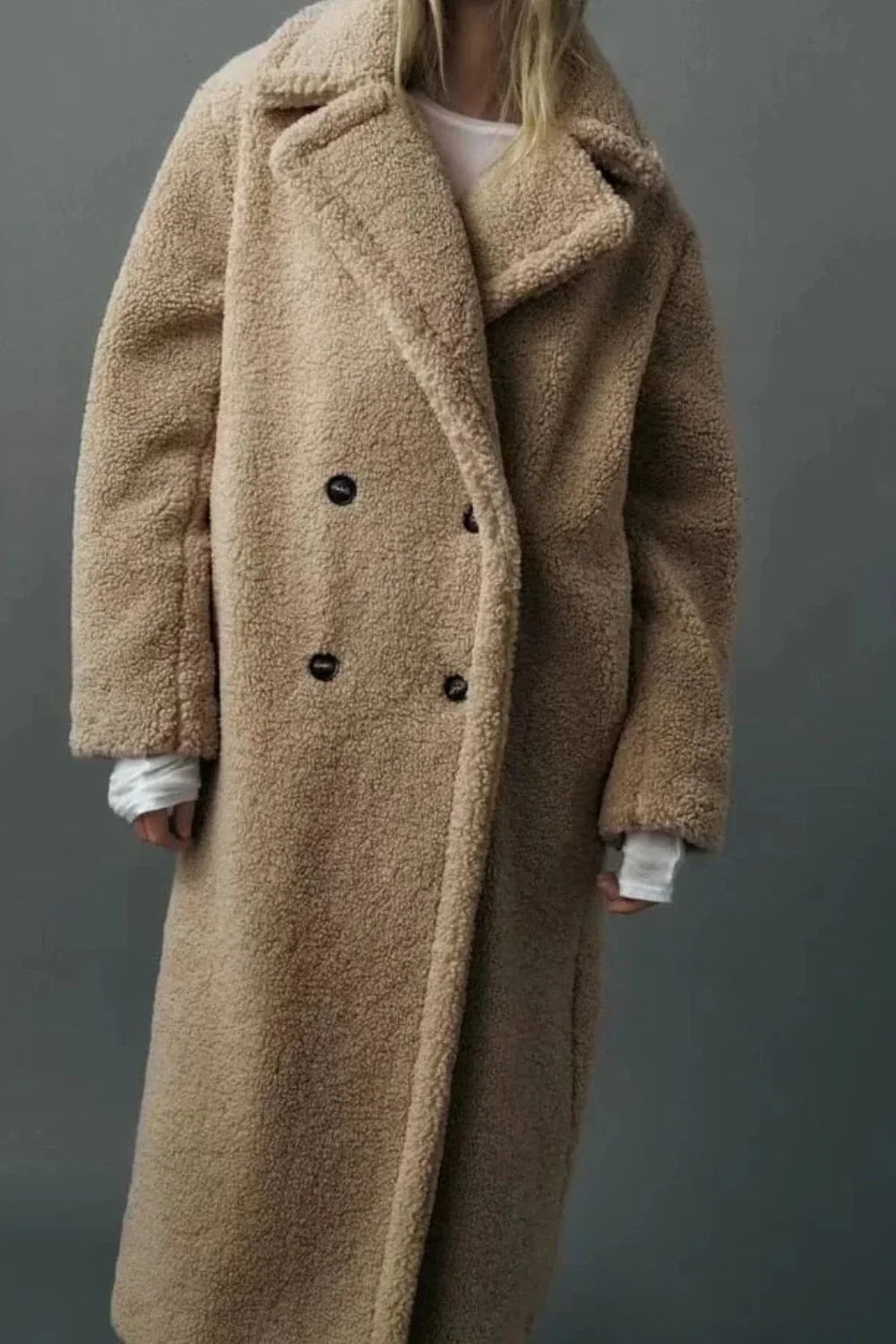 Emma | Women's Long Teddy Coat