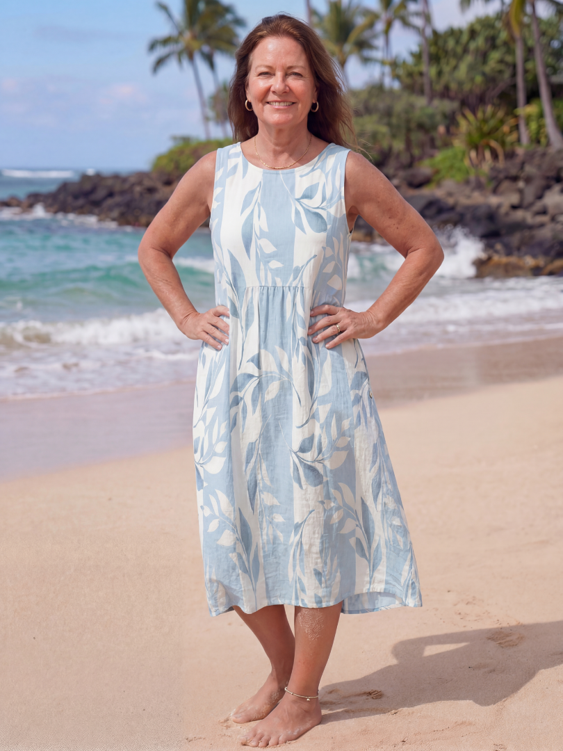 Faveline™ | Quiet Shore Midi Dress