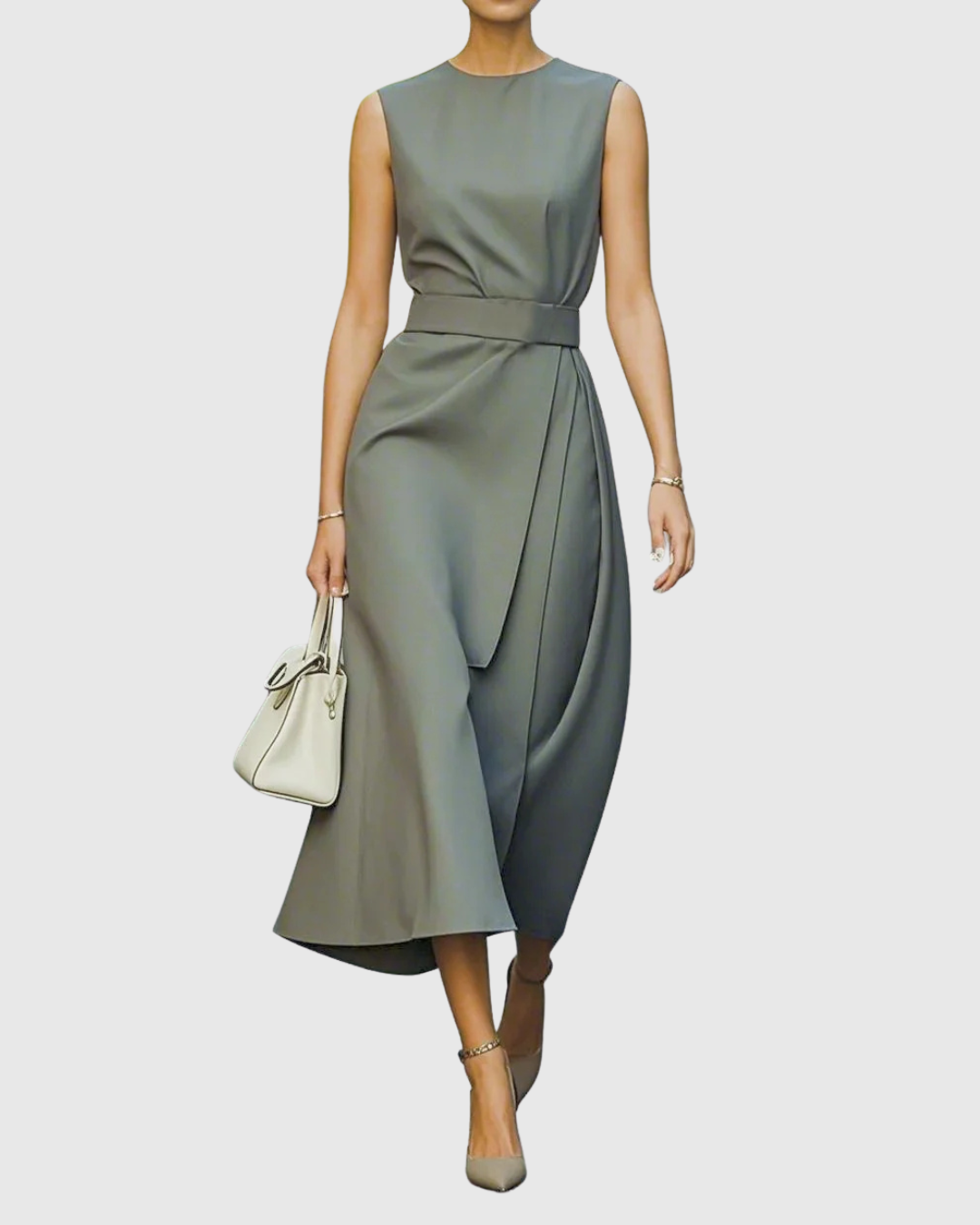 Elegant Round Neck Dress