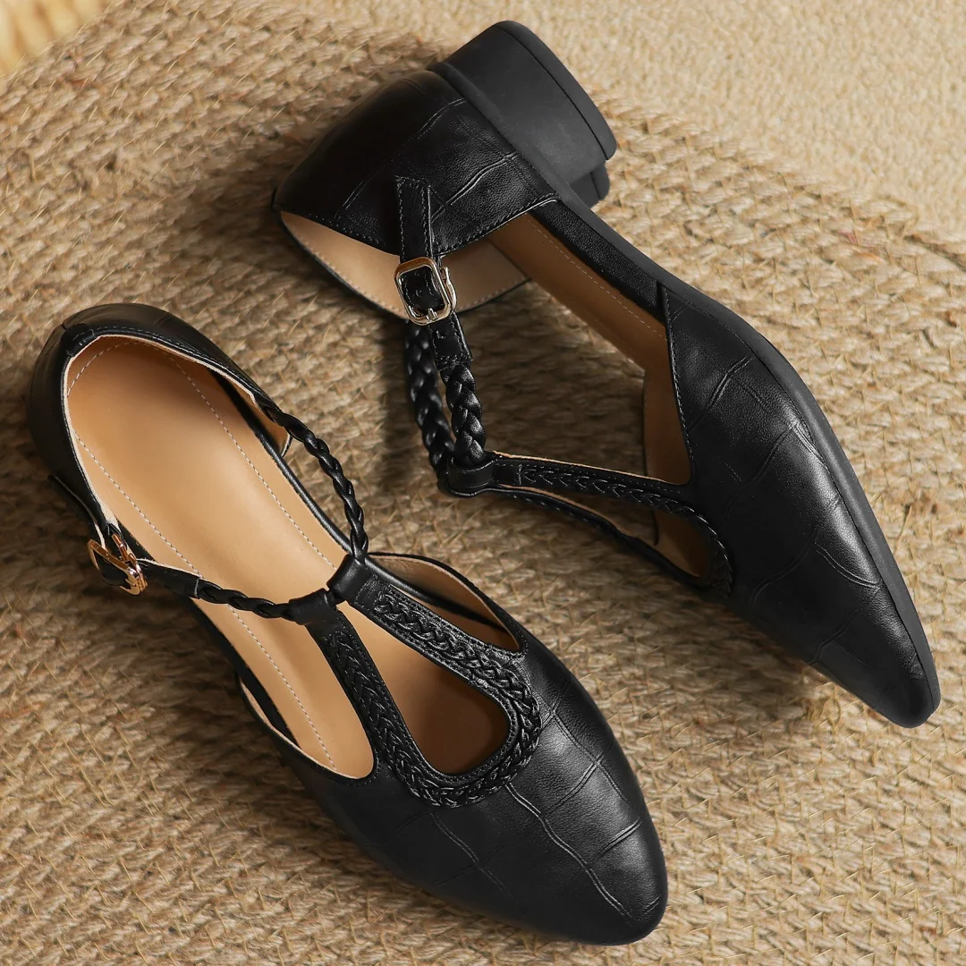 Edwynne™ | T-Strap Mary Jane Flats