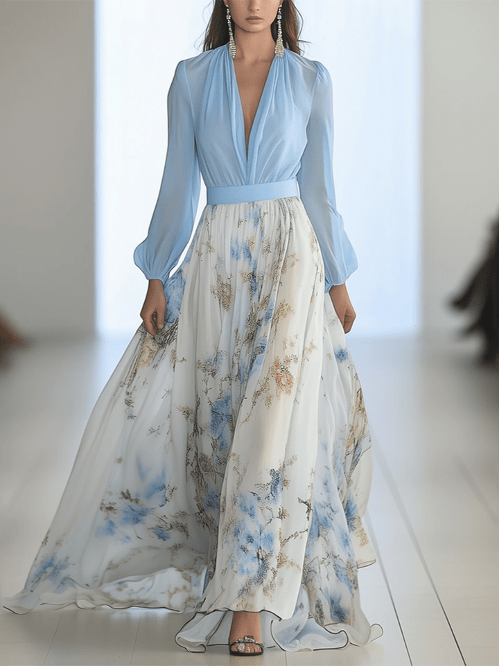 Floriane™ | Elegant Floral Maxi Dress