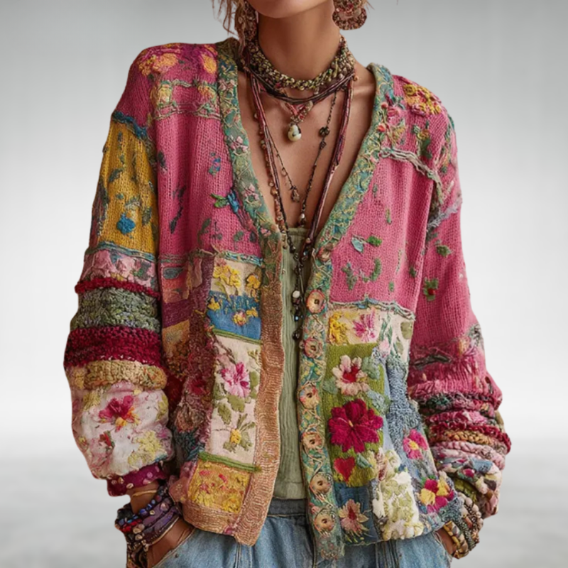 Bramble™ | Boho Patchwork Cardigan
