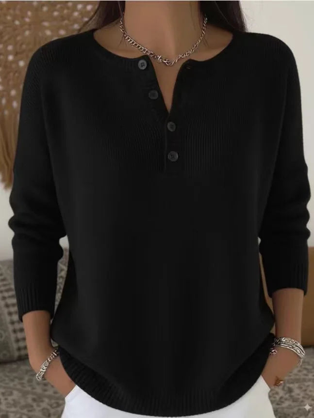 Skye | Button-up V-neck Sweater