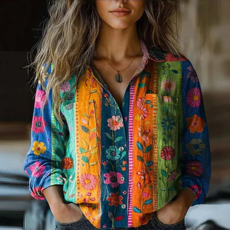 Rosette™ | Bohemian Pattern Vintage Blouse