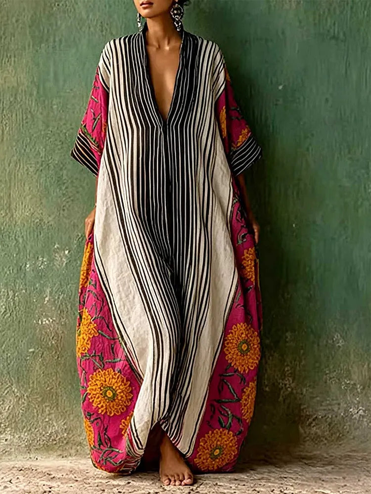Arabella™ | Graceful Three-Quarter Sleeve Dress