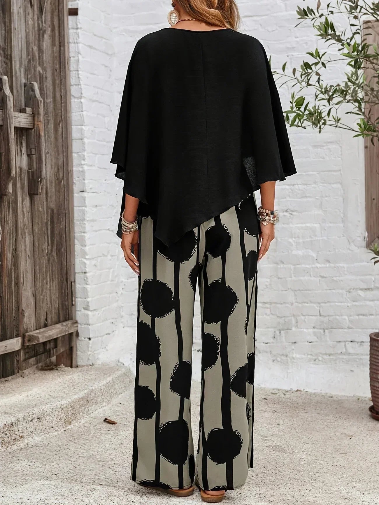 Pernella™ | Elastic Waist Two-Piece Set