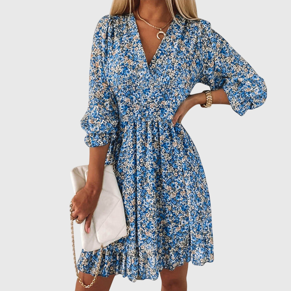 Floral Puff Sleeve Dress