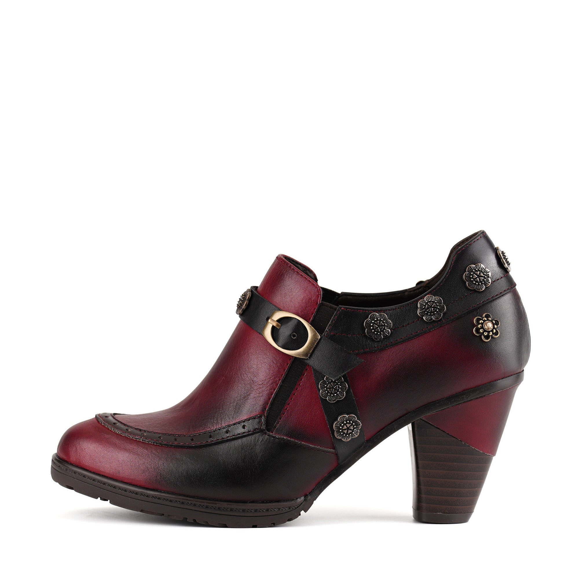 Jocette™ | Vintage Floral Heeled Bootie