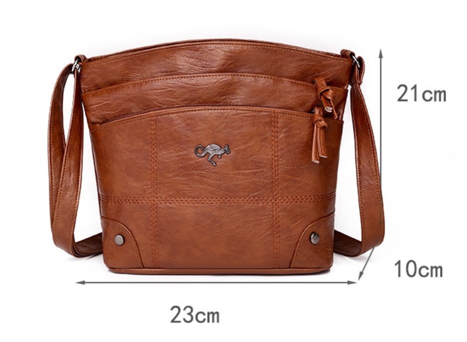 Katarina™ | Kangaroo Emblem Crossbody Bag