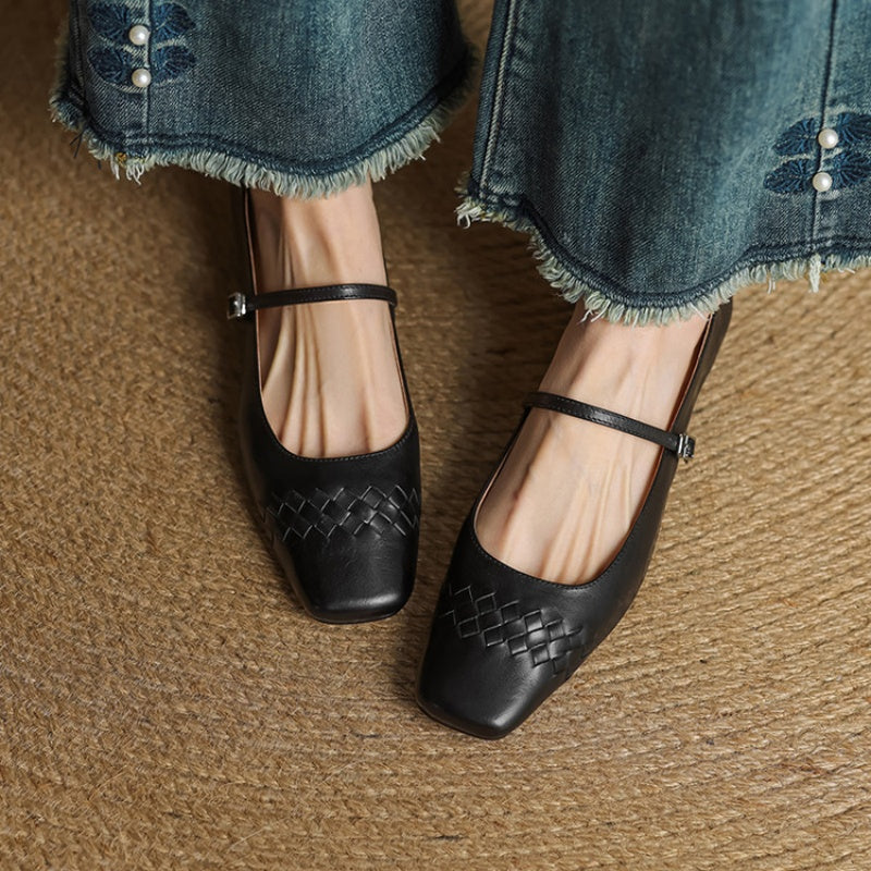 Avonrose™ | Square-Toe Mary Jane Flat