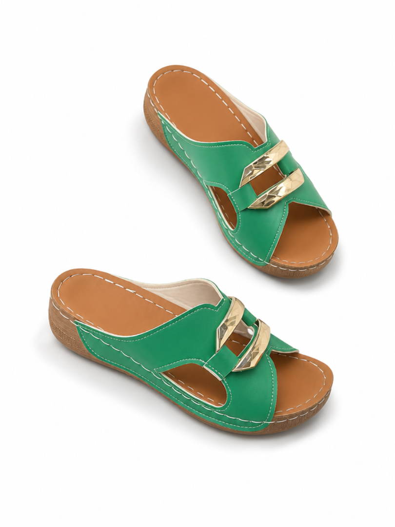 Sandrine™ | Orthopedic Wedge Heel Sandals