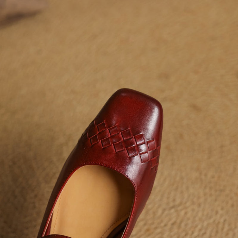 Avonrose™ | Square-Toe Mary Jane Flat