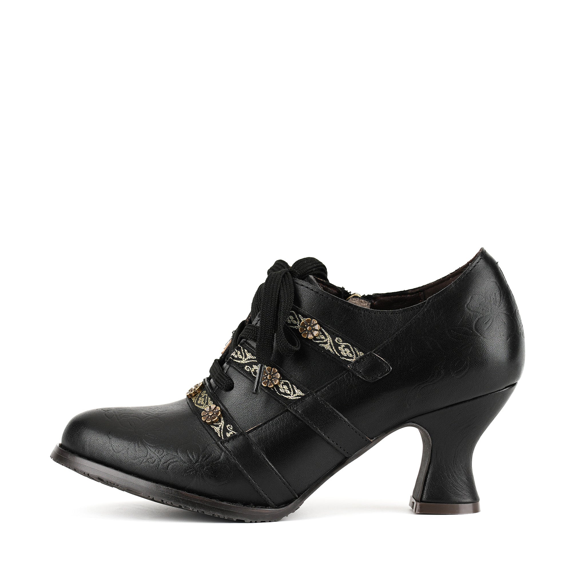 Gwynley™ | Vintage Boho Lace-Up Pumps