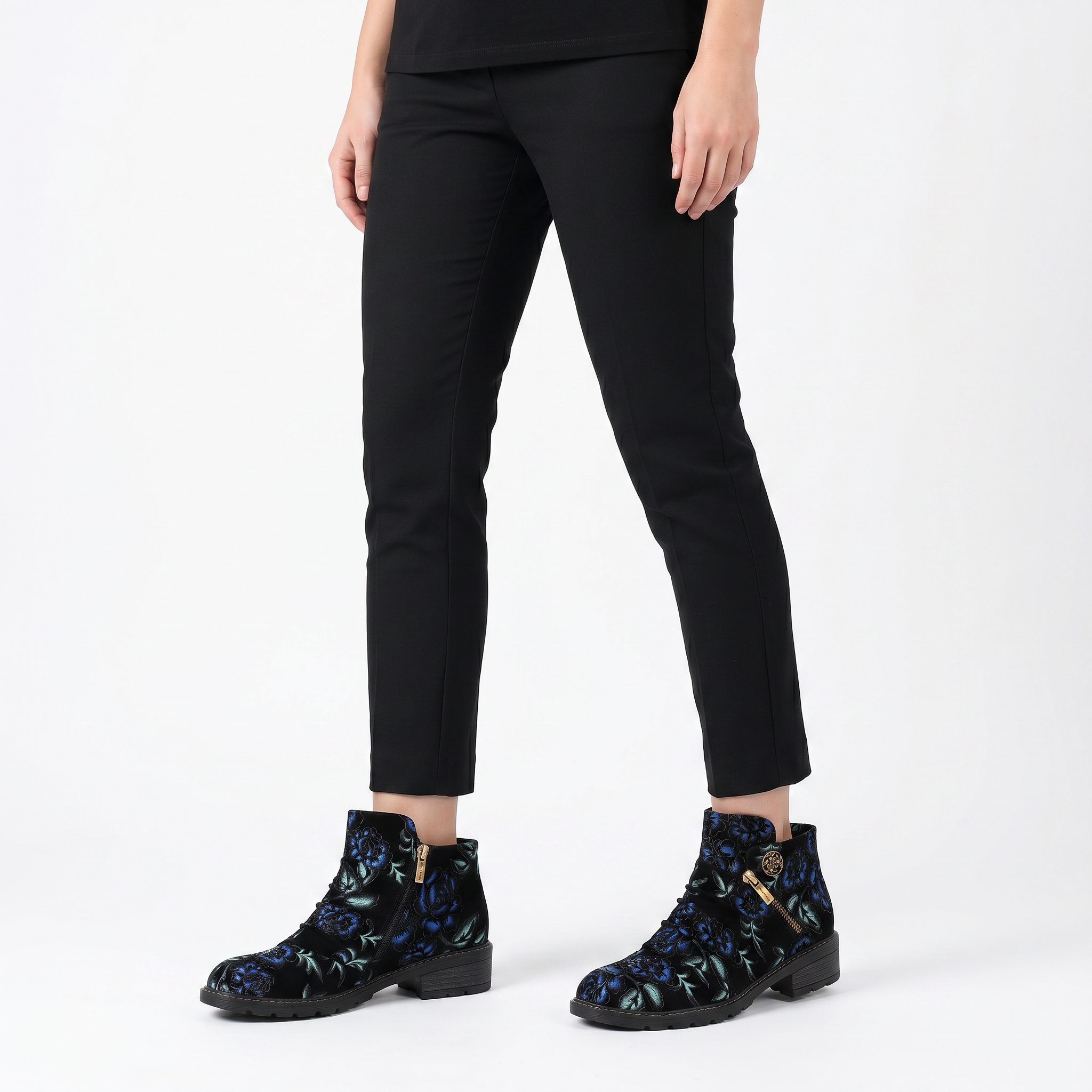 Korvaine™ | Floral Ankle Boot