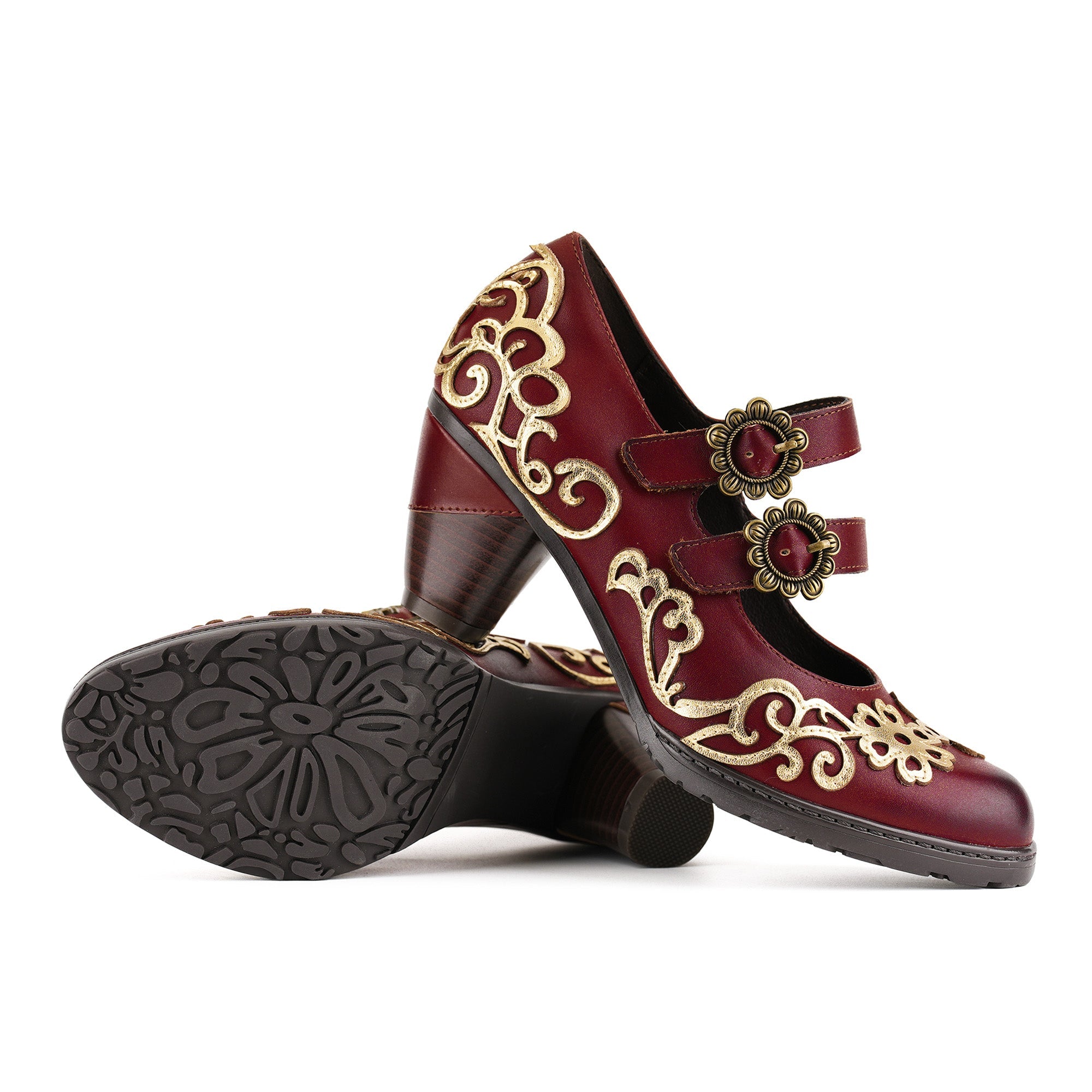 Arabesca™ | Vintage Scrollwork Mary Jane Pumps