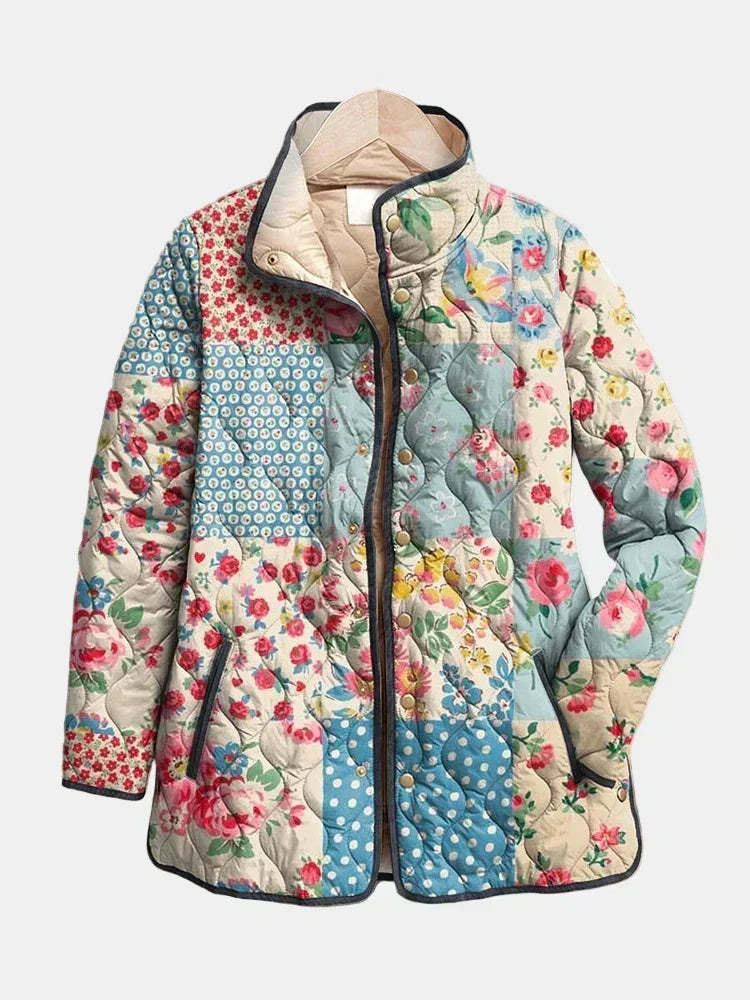 Katarina™ | Floral Patchwork Quilted Jacket