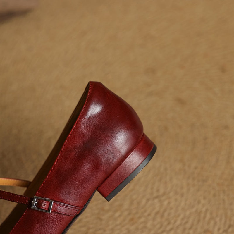 Avonrose™ | Square-Toe Mary Jane Flat