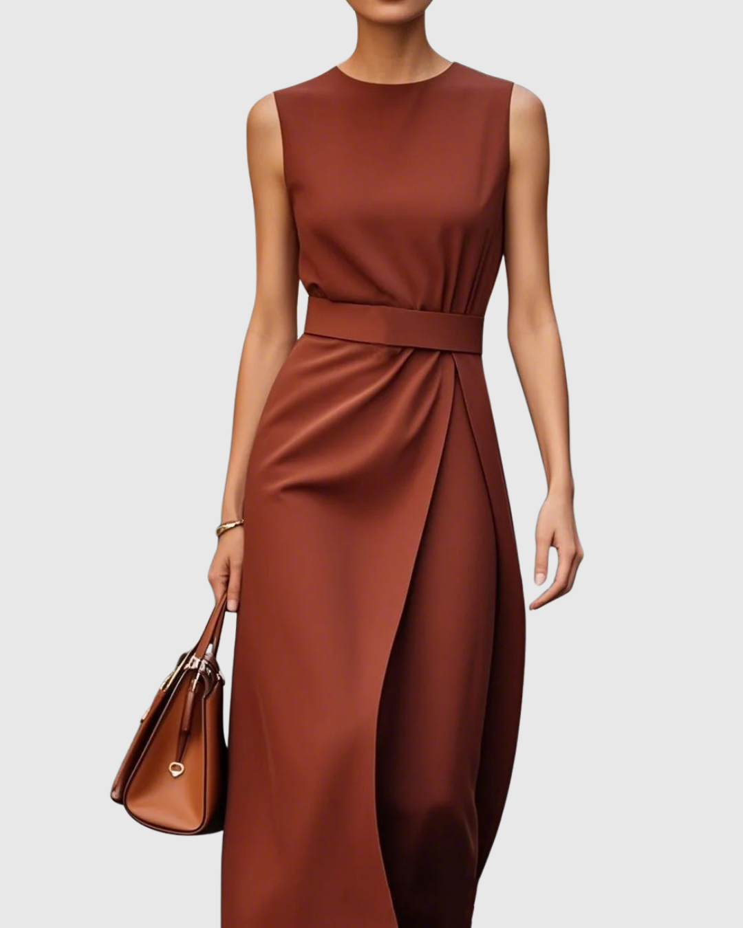 Elegant Round Neck Dress