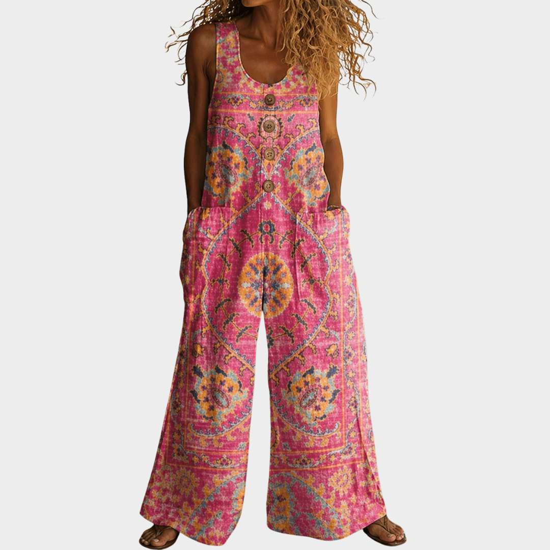 Floravine™ | Colorful Print Jumpsuit