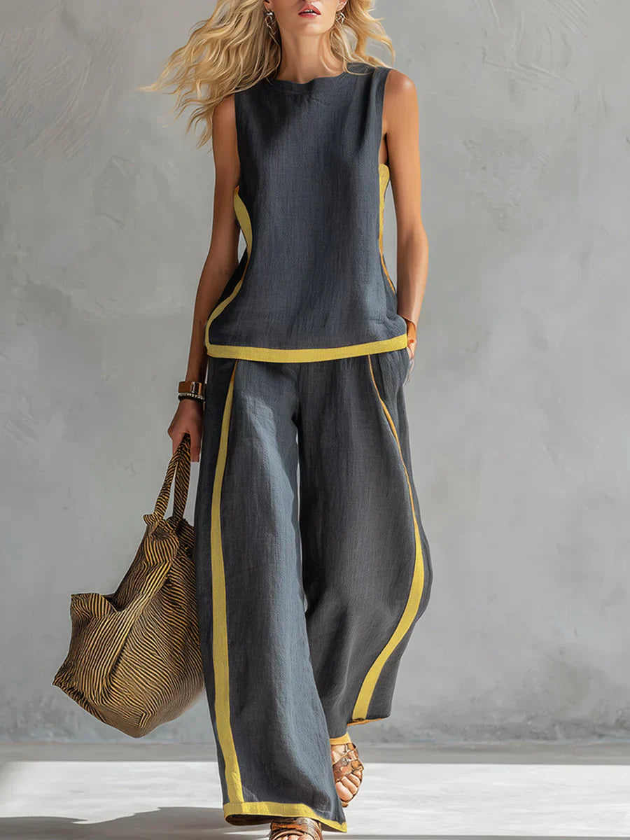 Ursula™ | Two-Tone Vest & Trouser Set