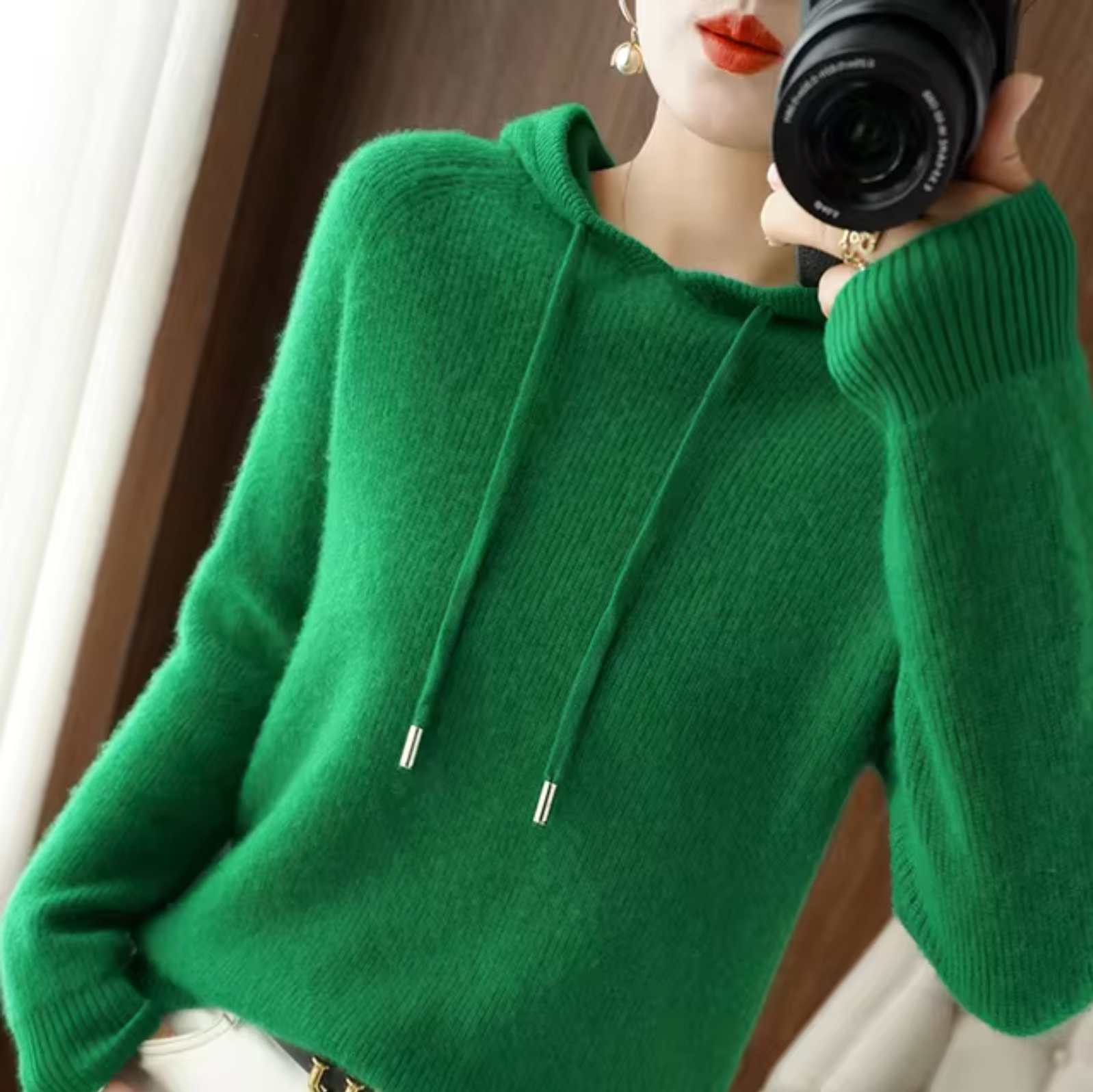Fennella™ | Hooded Pullover Sweater