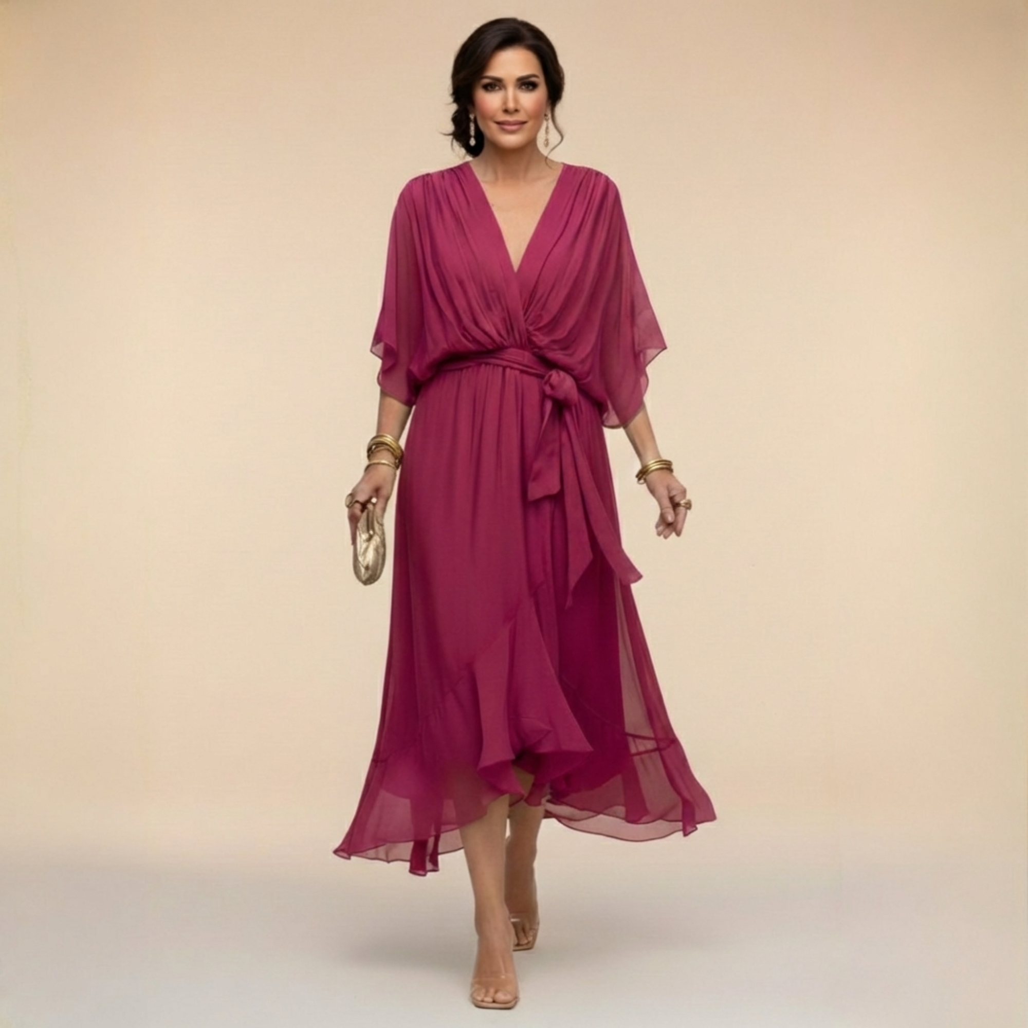 Monica™ | Elegant Midi Dress