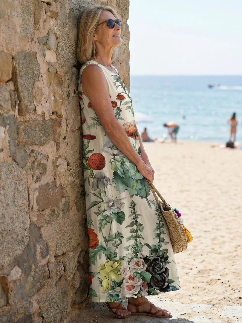 Thea™ | Sleeveless Midi Dress