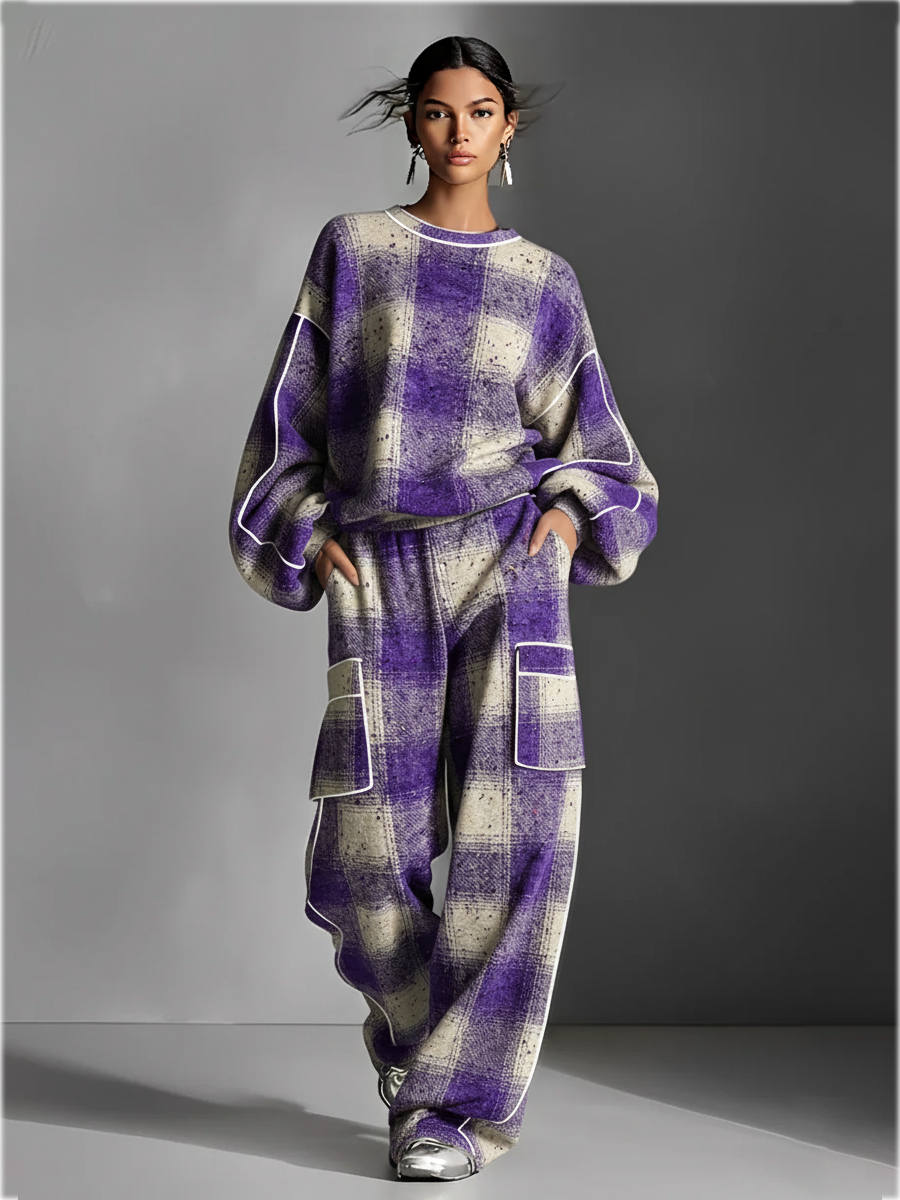 Dexara™ | Plaid Street Pant Set
