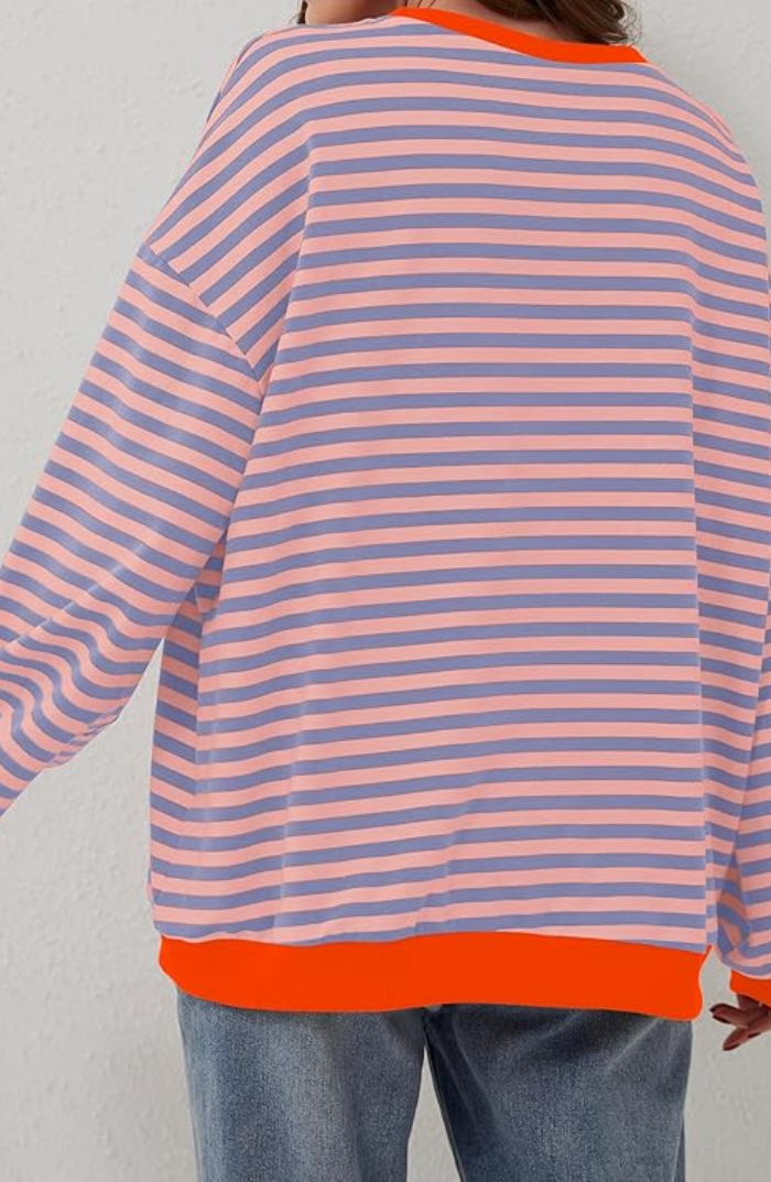 Frandelle™ | Striped Oversized Pullover