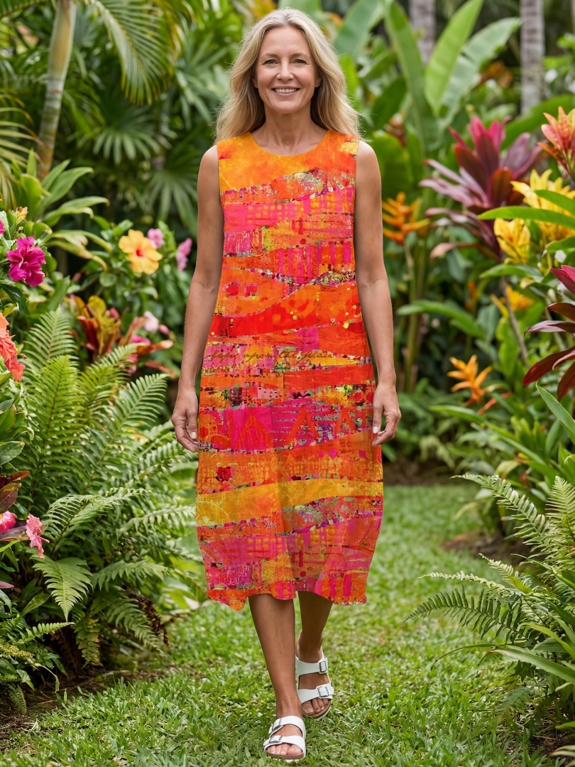 Orabelle™ | Painted Path Midi Dress