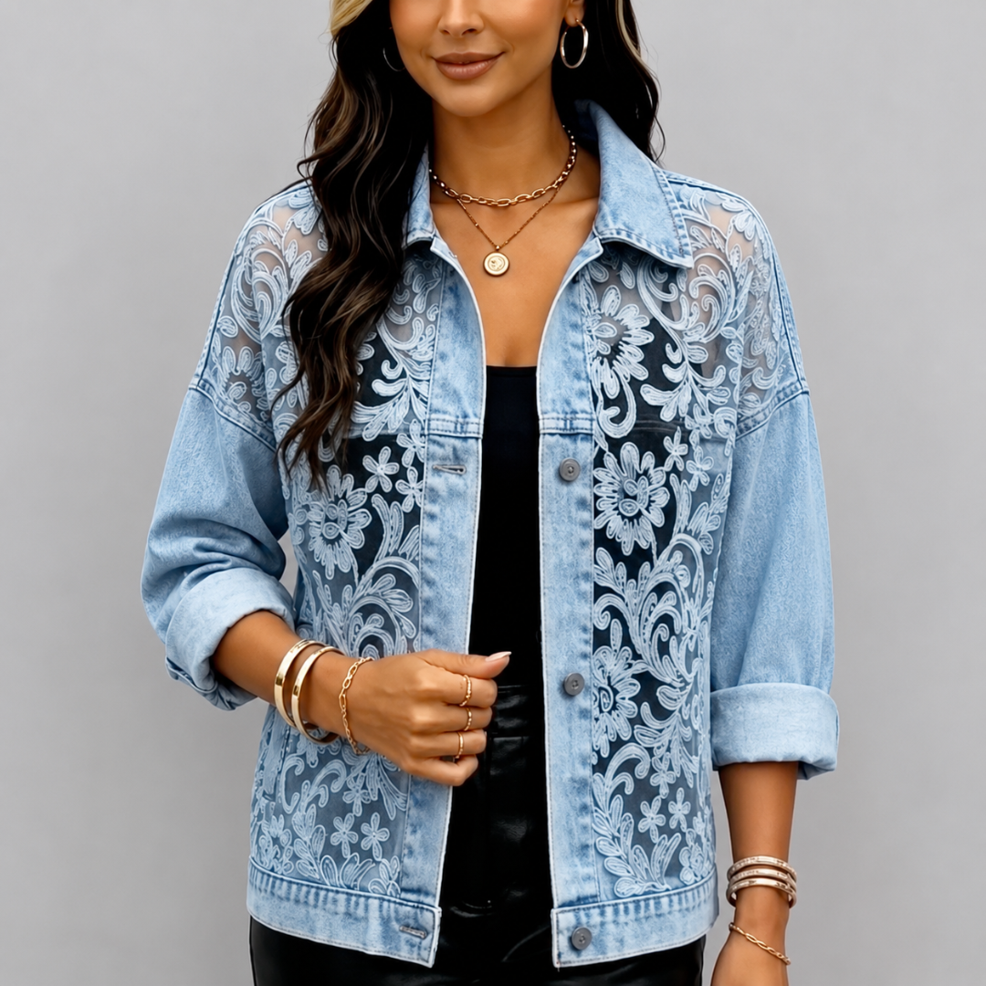 Primrose™ | Floral Lace Patchwork Jacket