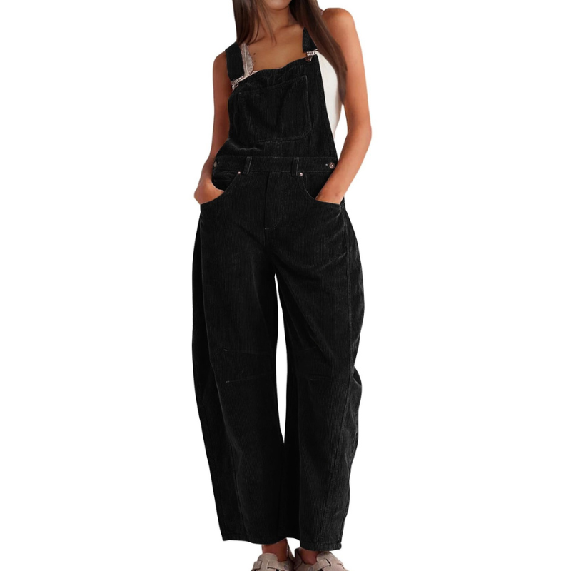 Faye™ | Barrel Wide Leg Overall Jumpsuit