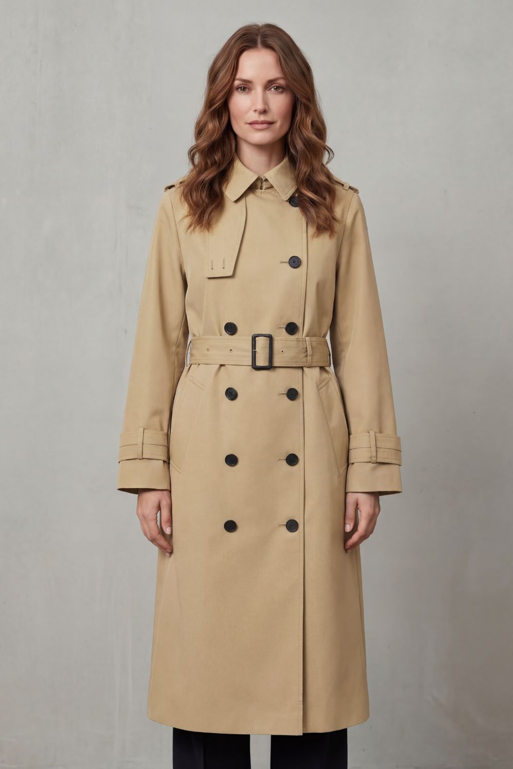 Women's Classic Cut Double-breasted Trench Coat