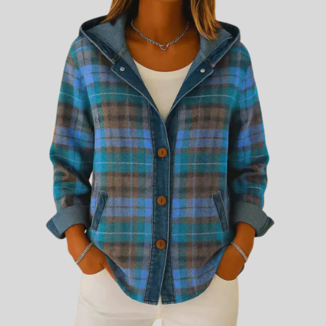 Hildred™ | Hooded Plaid Shacket