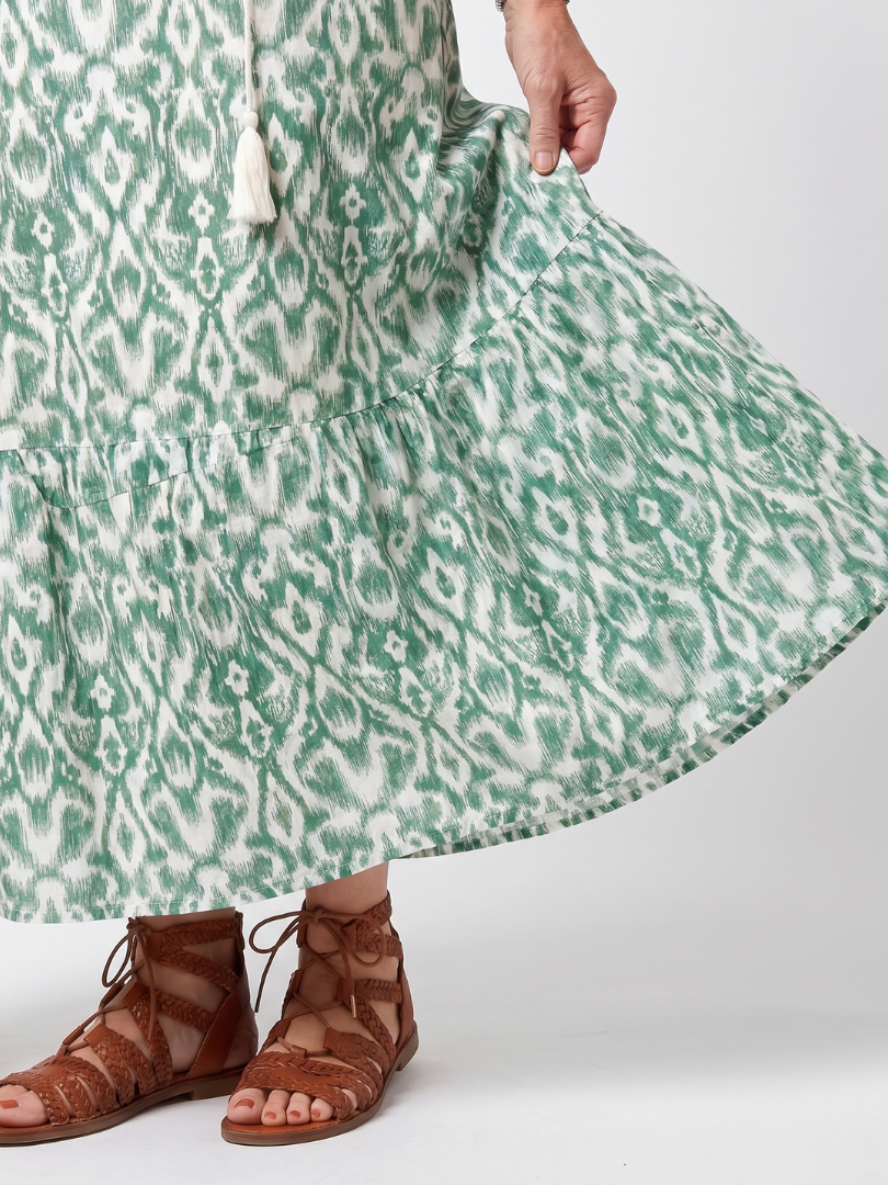 Juliette™ | V-Neck Tassel Midi Dress