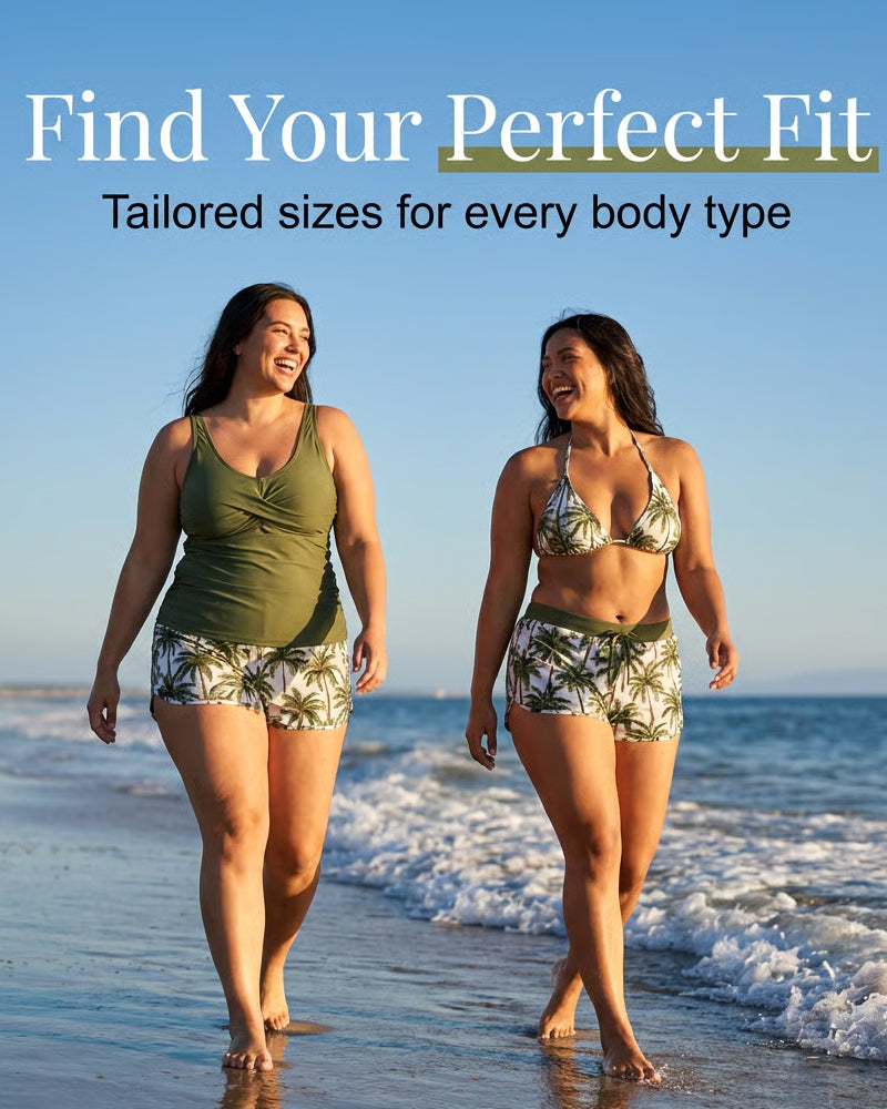 Tropicana™ | Three-Piece Tankini Bikini & Cover-Up Set