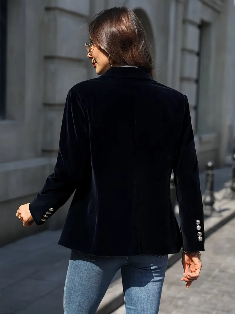 Women's Luxurious Velvet Blazer