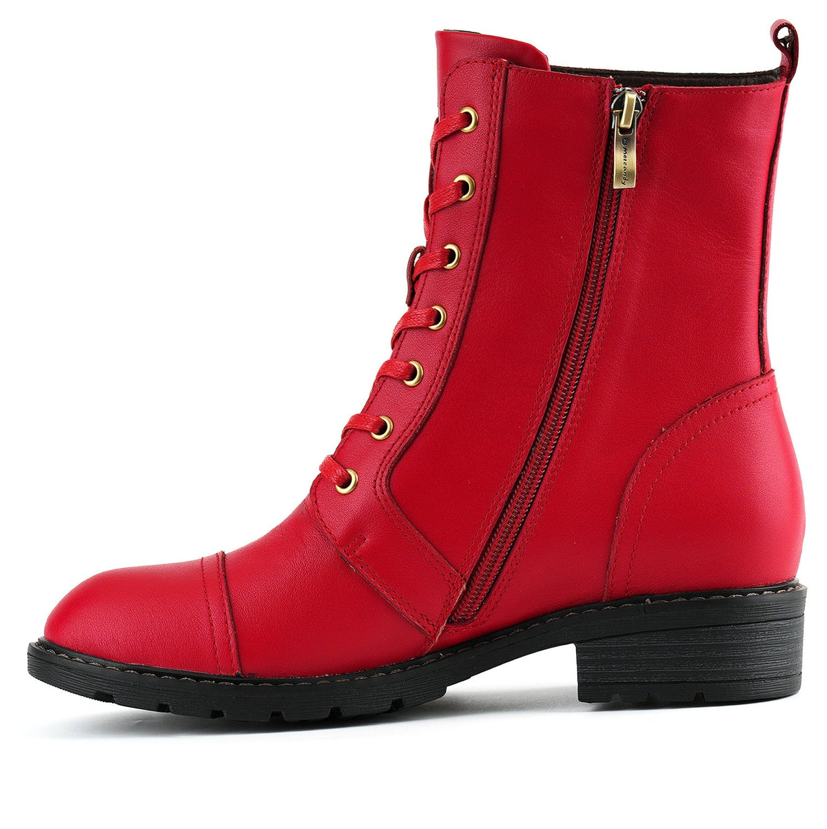 Orlena™ | Floral Lace-Up Ankle Boot