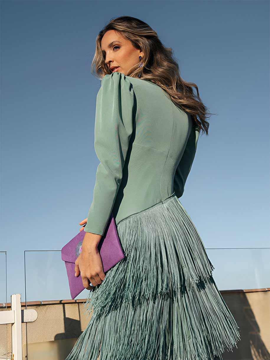 Romilly™ | Elegant Fringe Flare Dress