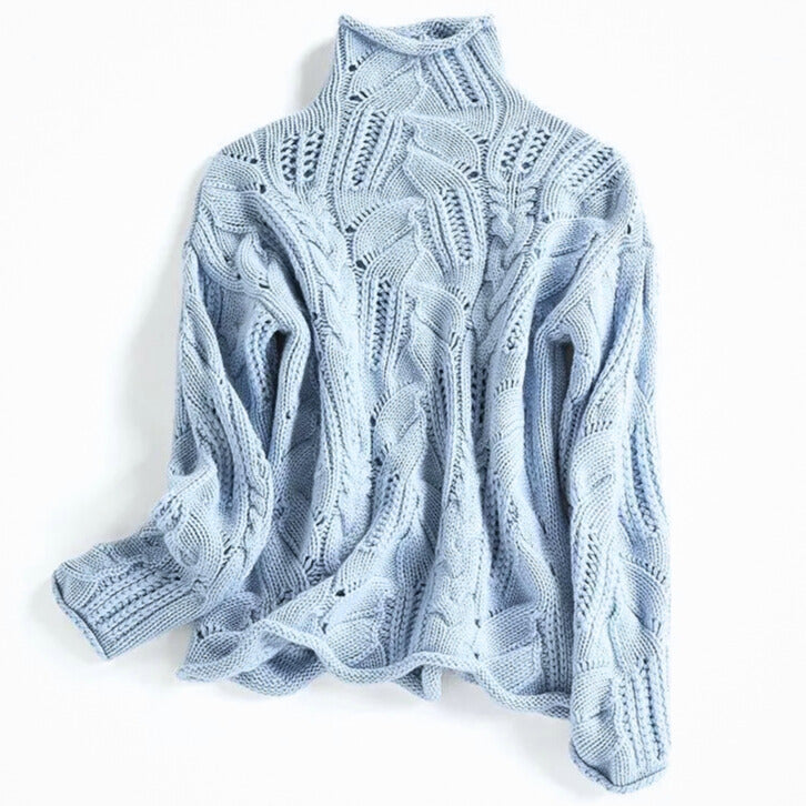 Camille™ | Cable Knit Turtleneck Sweater