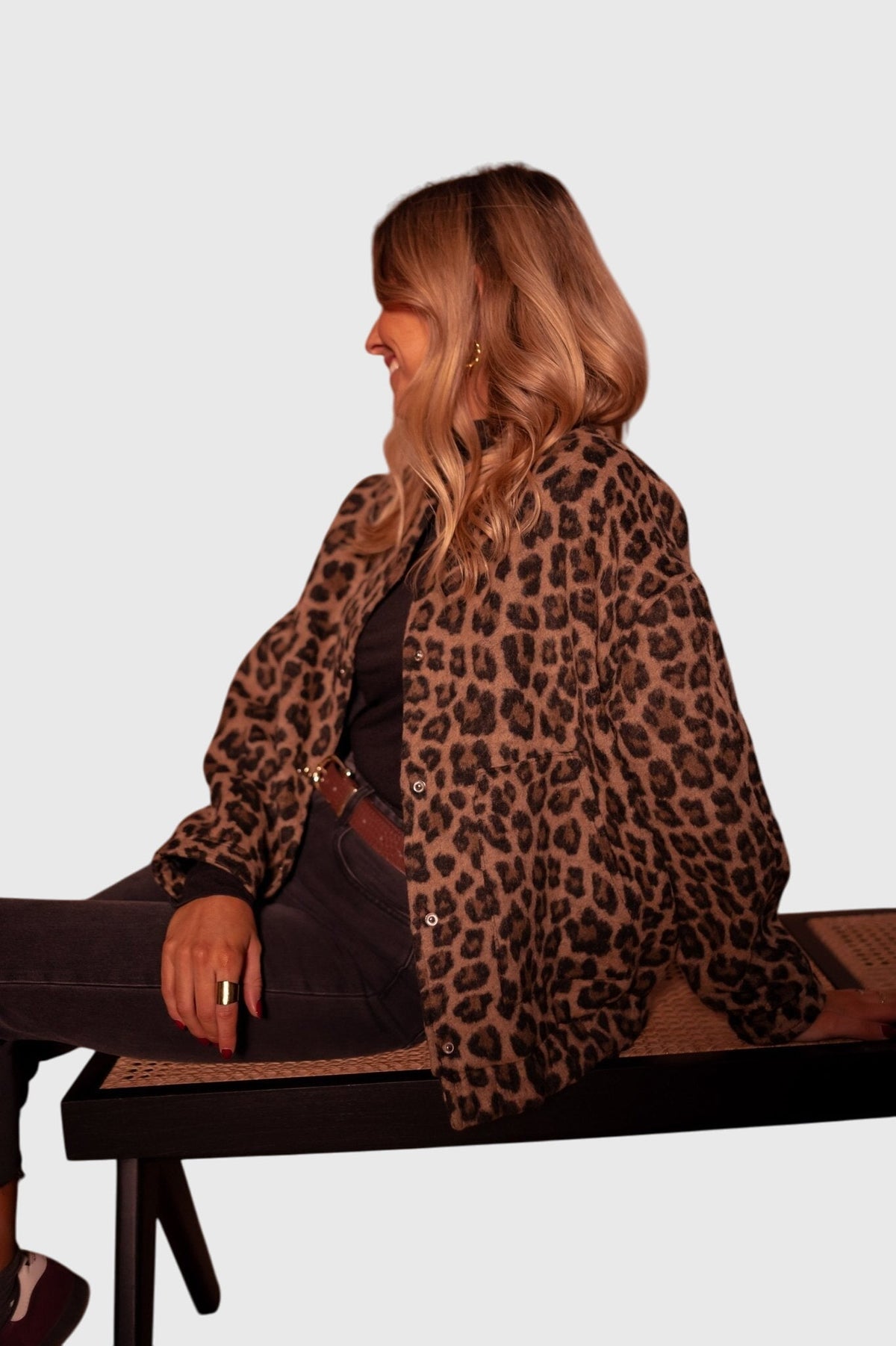 Stylish Leopard Print Jacket