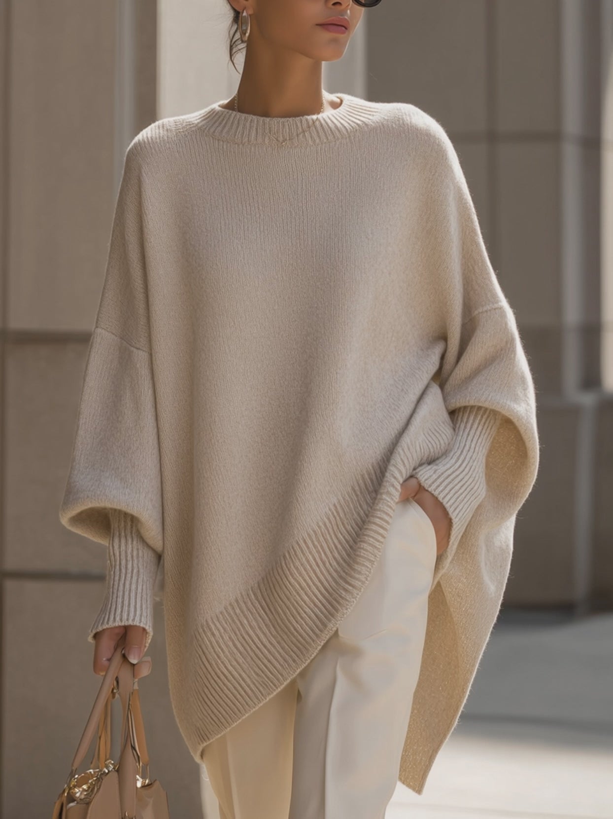 Eloise Oversized Poncho Sweater 1