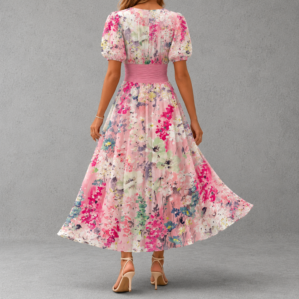 Wilhelmina™ | Floral Maxi Dress