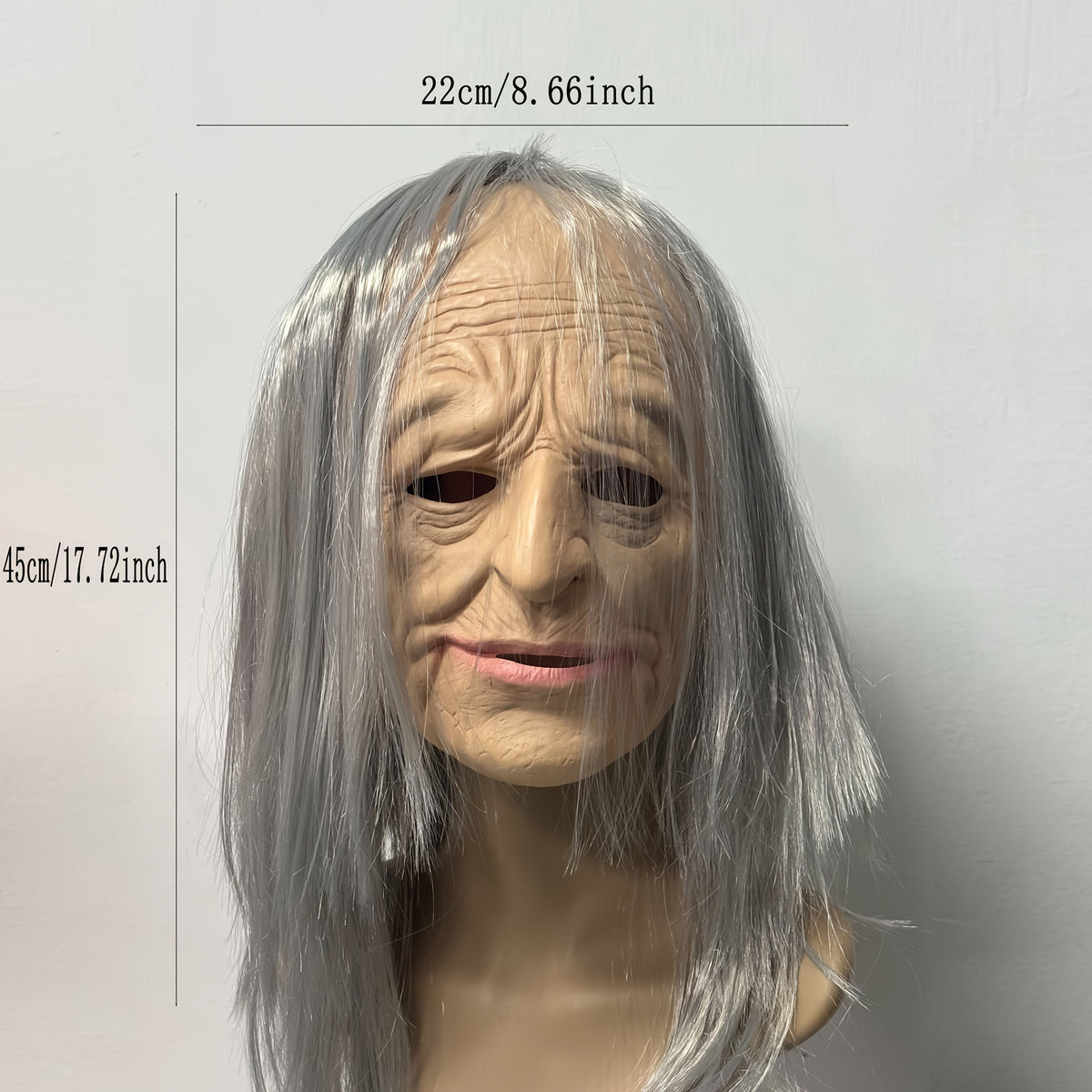 Women's Halloween Old Witch Latex Mask
